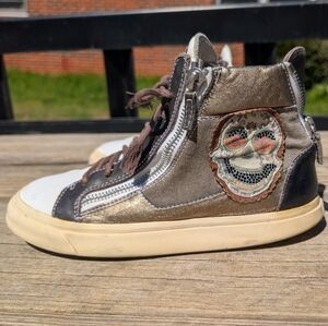 Giuseppe Zanotti Hi-top Sneakers with Skull Women's size 40 1/2 (9-9.5)